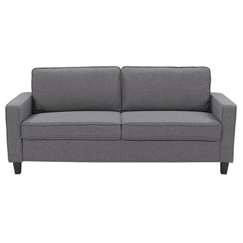 CorLiving - Georgia 3-Seat Fabric Sofa - Grey