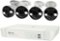 Swann - 8 Channel 1TB NVR, 4 x 4K PoE Cameras, w/Dual LED Spotlights, Color Night Vision and Free Face Recognition - White-Front_Standard