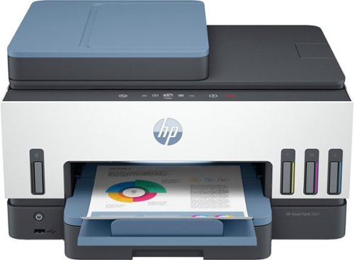 HP - Smart Tank 7602 Wireless All-In-One Supertank Inkjet Printer with up to 2 Years of Ink Included - Dark Surf Blue