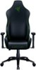 Razer - Iskur X Ergonomic Gaming Chair - Black/Green-Front_Standard