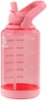 Takeya - Tritan 64-oz. Motivational Water Bottle with Straw Lid - Flutter Pink-Angle_Standard