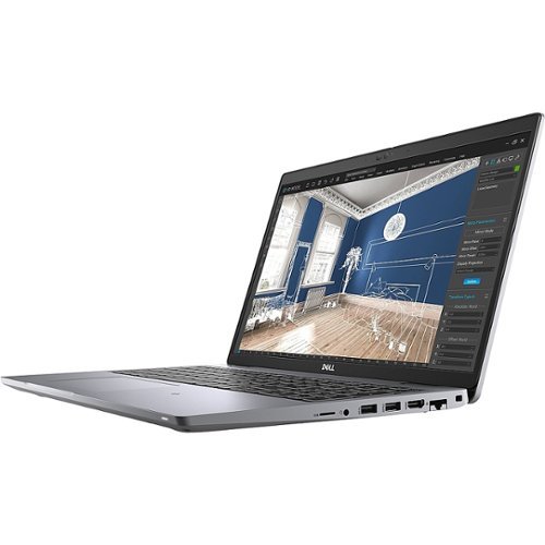 Dell - Precision 3000 15.6" Laptop - Intel Core i7 - 16 GB Memory - NVIDIA T500 - 512 GB SSD - Titan Gray