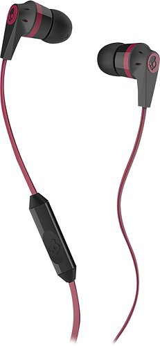  Skullcandy - Ink'd 2 Wired Earbud Headphones - Red/Black