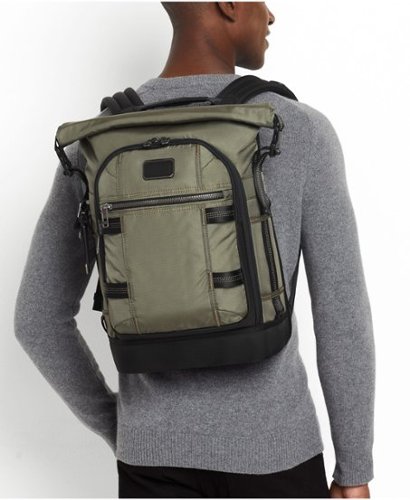 TUMI Ally Roll Top Backpack - Green WHERE TO BUY