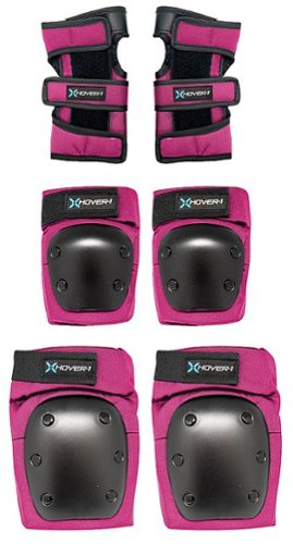 

Hover-1 - Kids Protective Elbow Pads, Wrist Guards and Knee Pads Set - Pink