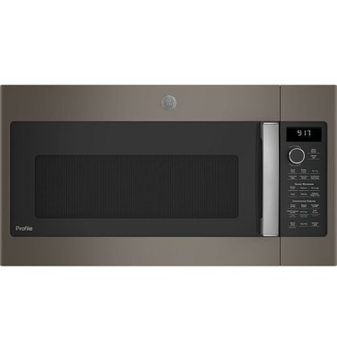 GE Profile - Profile Series 1.7 Cu. Ft. Convection Over-the-Range Microwave with Sensor Cooking and Chef Connect - Slate
