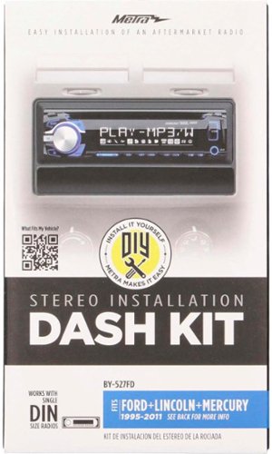 Metra Dash Kit for Select 1995-2011 Ford and Mazda Vehicles - Black HOW TO BUY
