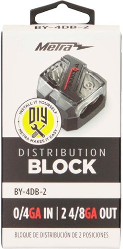 Metra Power/Ground Distribution Block - Black SHOP ONLINE