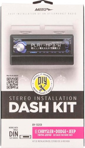 Metra Dash Kit for Select 1974-2010 Chrysler Vehicles - Black HOW TO BUY