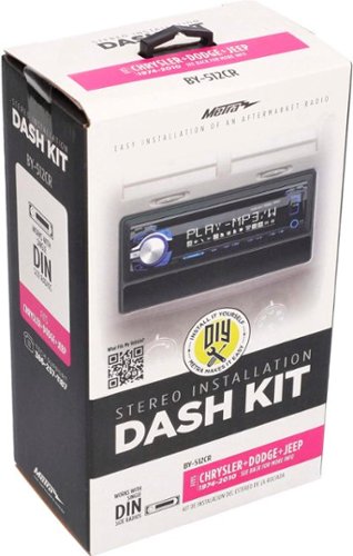 Metra Dash Kit for Select 1974-2010 Chrysler Vehicles - Black SHOP ONLINE