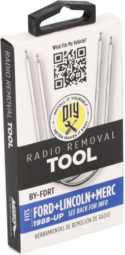 Metra Radio Removal Tool for Select 1988 and Later Ford, Lincoln, and Mercury Vehicles - Silver GLOBAL SHIPPING