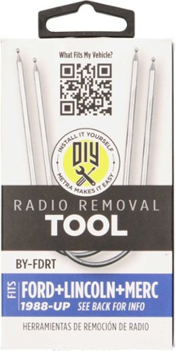 Metra Radio Removal Tool for Select 1988 and Later Ford, Lincoln, and Mercury Vehicles - Silver HOW TO BUY