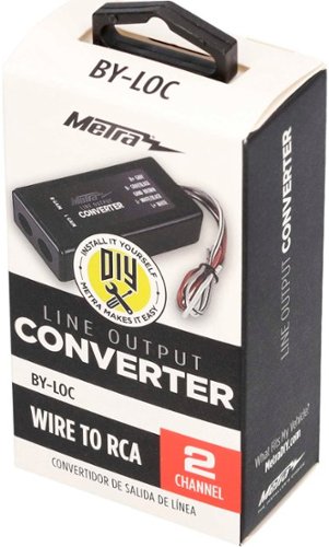 Metra Line Output Converter - Black WHERE TO BUY