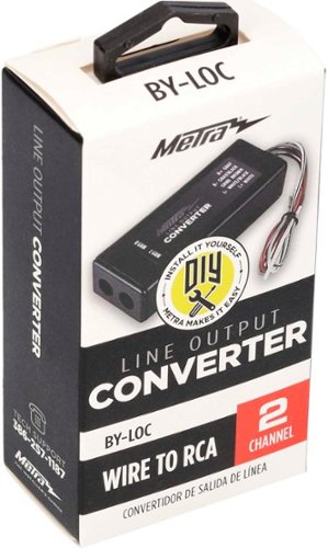Metra Line Output Converter - Black SHOP ONLINE
