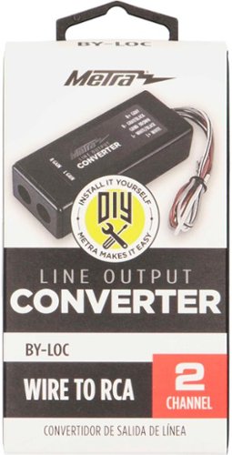 Metra Line Output Converter - Black BUY ONLINE