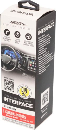 Metra Steering Wheel Control Interface for Select General Motors Vehicles - Black GLOBAL SHIPPING