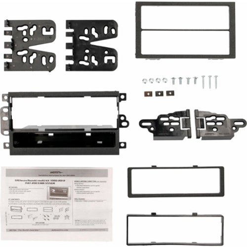 Metra - Dash Kit for Select 1990-2012 GM, Isuzu and Suzuki Vehicles - Black