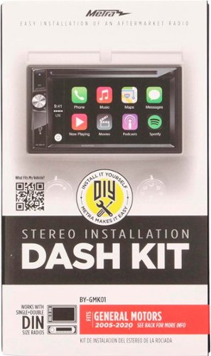 Metra Dash Kit for Select 2005-2020 GM Vehicles - Black HOW TO BUY