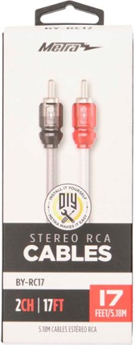 Metra 17' Interconnect RCA Cable (2-Pack) - Multi WHERE TO BUY