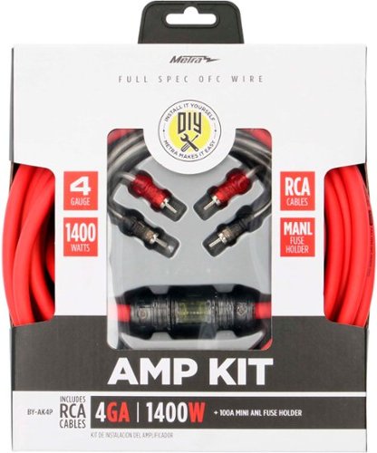 Metra 4 AWG Complete Amp Kit - Multi HOW TO BUY