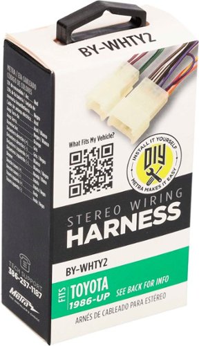Metra Wiring Harness for Most 1987 or Later Toyota, Scion and Subaru Vehicles - White SHOP ONLINE