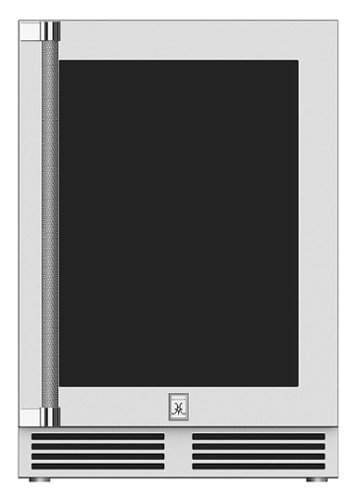 Hestan - 5.2 cu ft Mini  Refrigerator with Glass Door - Stainless Steel