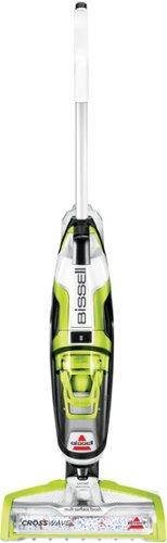 Image of BISSELL - CrossWave All-in-One Multi-Surface Wet Dry Upright Vacuum - Molded White, Titanium and Cha Cha Lime Green