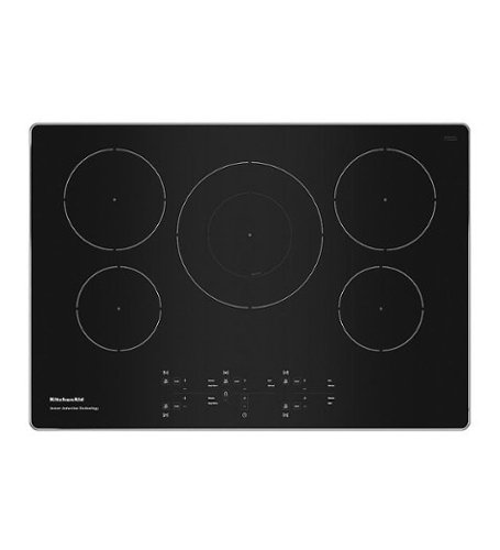KitchenAid - 30" Built-In Electric Induction Cooktop with 5 Elements - Stainless steel