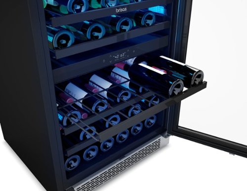 Friars Club 紺色 一個 Zephyr Brisas 46 Bottle Dual Zone Under Counter Wine Cooler