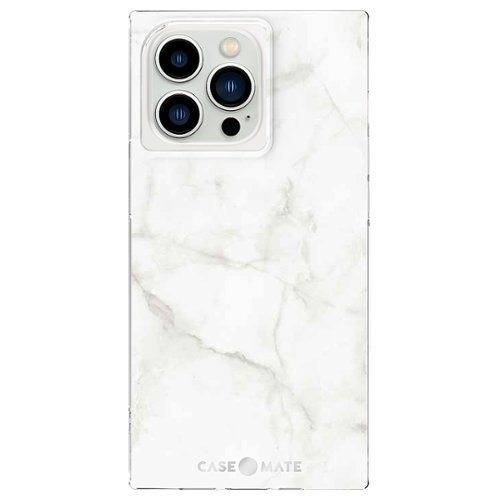 Case-Mate - Blox Softshell Case for iPhone 13 Pro - White Marble