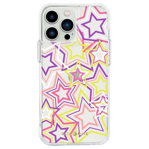 Case-Mate - Print Hardshell Case for iPhone 13 Pro Max - Neon Stars