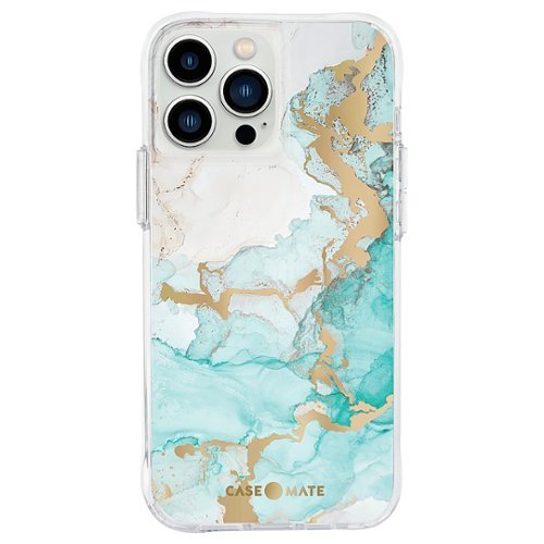 Case-Mate - Print Hardshell Case for iPhone 13 Pro Max - Ocean Marble