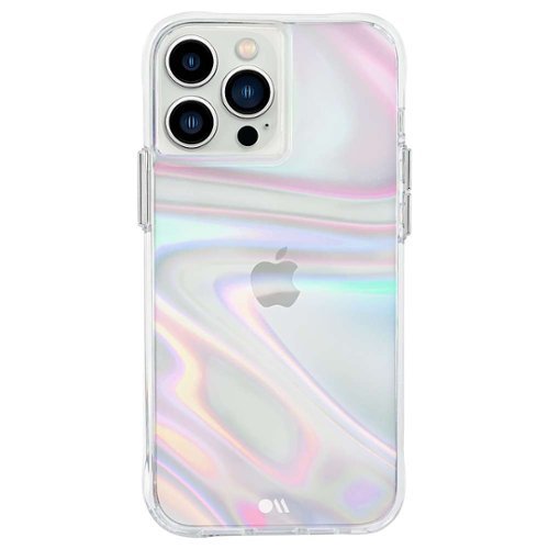Case-Mate - Soap Bubble Hardshell Case w/ Antimicrobial for iPhone 13 Pro Max - Iridescent