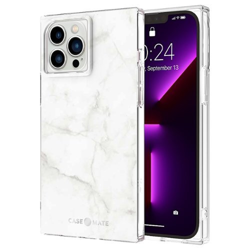 Case-Mate Blox Softshell Case for iPhone 13 Pro Max - White Marble WORLDWIDE DELIVERY
