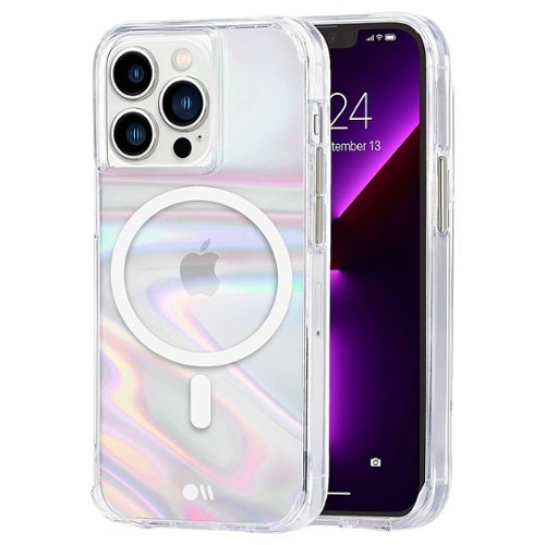 Case-Mate Soap Bubble Hardshell Case w/ MagSafe w/ Antimicrobial for iPhone 13 Pro - Iridescent GLOBAL SHIPPING