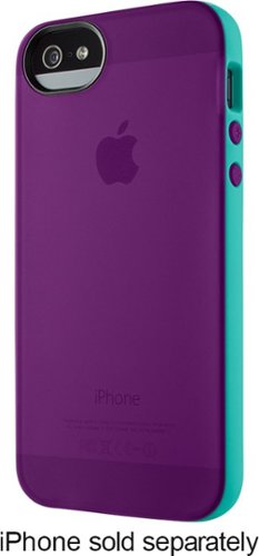  Belkin - Grip Candy Sheer Case for Apple® iPhone® 5 and 5s - Purple/Teal