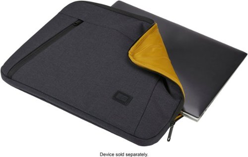 Case Logic Ashton 14” Laptop Sleeve Laptop Case and Tablet Sleeve with Padded Interior and Zippered Pocket for Accessories - Gray GLOBAL SHIPPING