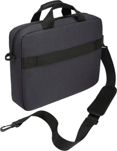Case Logic Ashton 14” Laptop Attaché Briefcase with Padded Interior, Zippered Pocket for Accessories, Shoulder Strap & Handles - Dark Gray GLOBAL SHIPPING