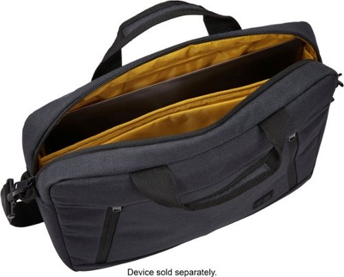 Case Logic Ashton 14” Laptop Attaché Briefcase with Padded Interior, Zippered Pocket for Accessories, Shoulder Strap & Handles - Dark Gray HOW TO BUY