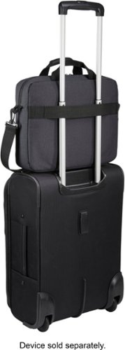 Case Logic Ashton 14” Laptop Attaché Briefcase with Padded Interior, Zippered Pocket for Accessories, Shoulder Strap & Handles - Dark Gray BUY ONLINE