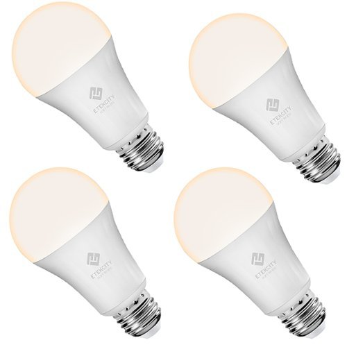 Etekcity - Wi-Fi Smart White Dimmable LED Bulb (4-Pack)