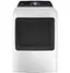 Front. GE Profile - 7.4 cu. ft. Smart Electric Dryer with Sanitize Cycle and Sensor Dry - White.