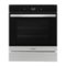 Whirlpool - 24" Built-In Single Electric Convection Wall Oven with Adjustable Self-Clean Cycle - Stainless Steel-Front_Standard