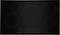 JennAir - 36" Oblivion Built-In Electric Cooktop with Auto Sensor Cooking - Black-Front_Standard