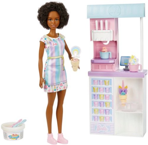 Barbie - Ice Cream Shop Playset with Doll, Brunette