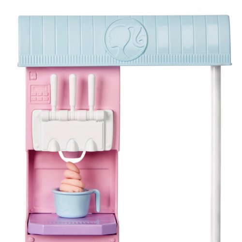 Barbie Ice Cream Shop Playset with Doll, Brunette WORLDWIDE DELIVERY