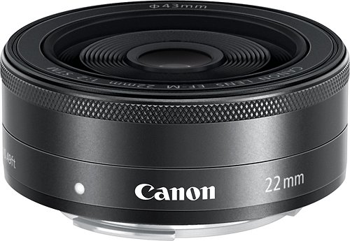 CANON EF-M22MM F2 STM STANDARD LENS FOR EOS DSLR CAMERAS - BLACK WORLDWIDE DELIVERY
