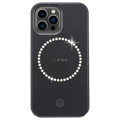 LuMee - Halo Battery Charger Case for iPhone 13 Pro Max - Black