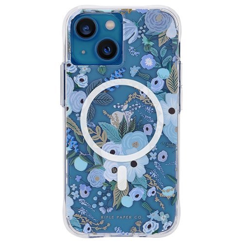 iPhone 13 Rifle Paper Co. - Garden Party Blue w/ MagSafe w/ Antimicrobial