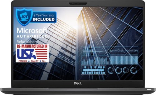 Dell - 13.3" Refurbished 1280 x 720 - Intel 8th Gen Core i5-8365U with 16GB RAM - Intel UHD Graphics 620 - 256GB SSD - Black-Front_Standard 